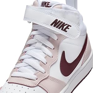 ☆n.k.d☆ページ Nike Court Borough Mid 2 GS White / Platinum Violet - Jun